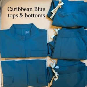 Figs Caribbean Blue scrubs items